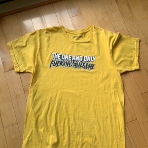 FA Vibrant Yellow Tee with Bold Text